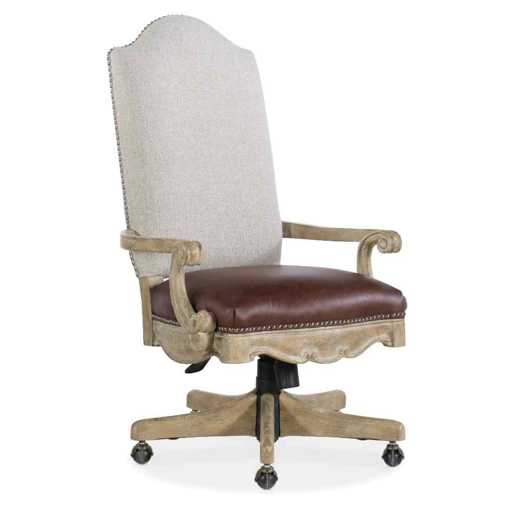 Castella Tilt Swivel Chair Light Brown