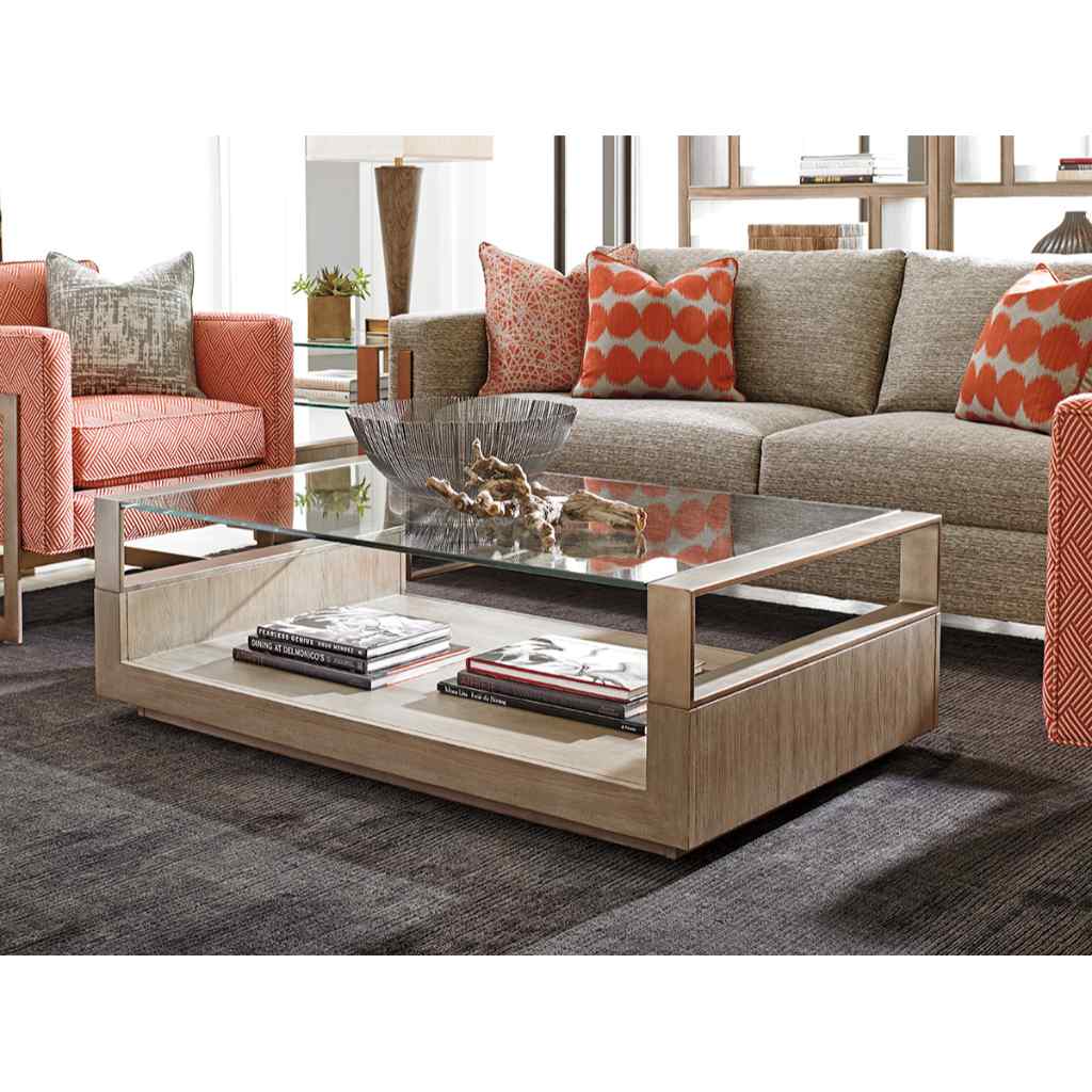 Center Stage Rectangular Cocktail Table Brown