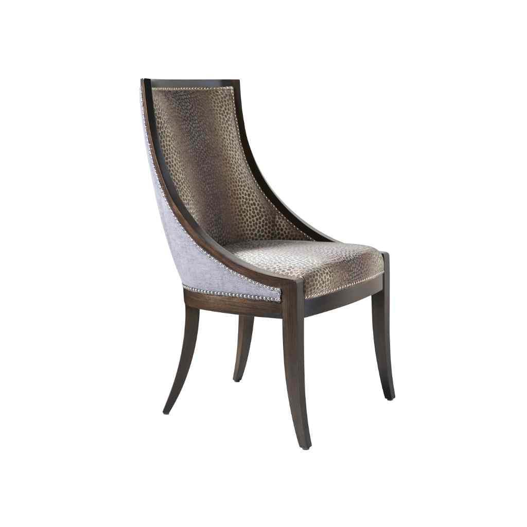 Chamberlain Dining Chair - Lexington Upholstery Brown Leopard