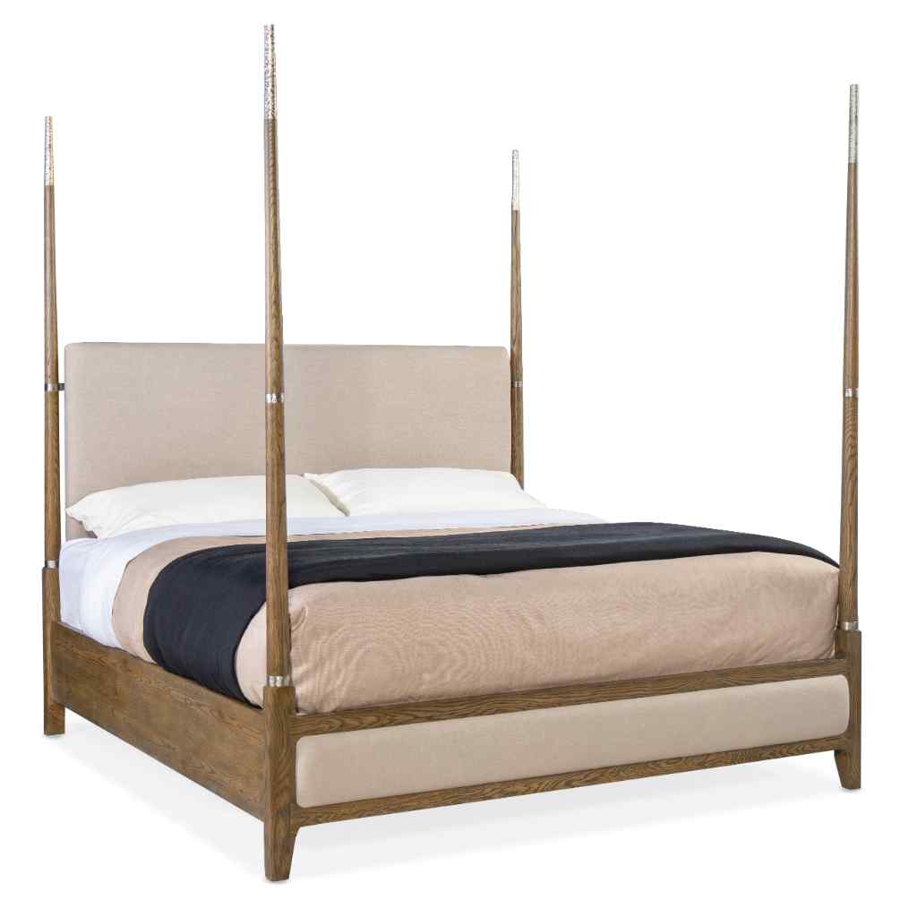 Chapman California King Four Poster Bed Beige