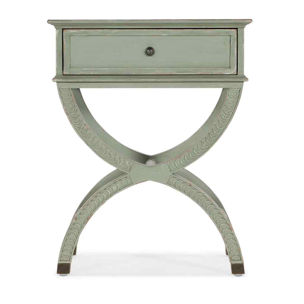 Charleston One-Drawer Accent Table - IV Light Green