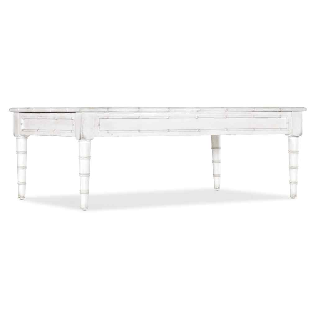 Charleston Rectangle Cocktail Table - III White