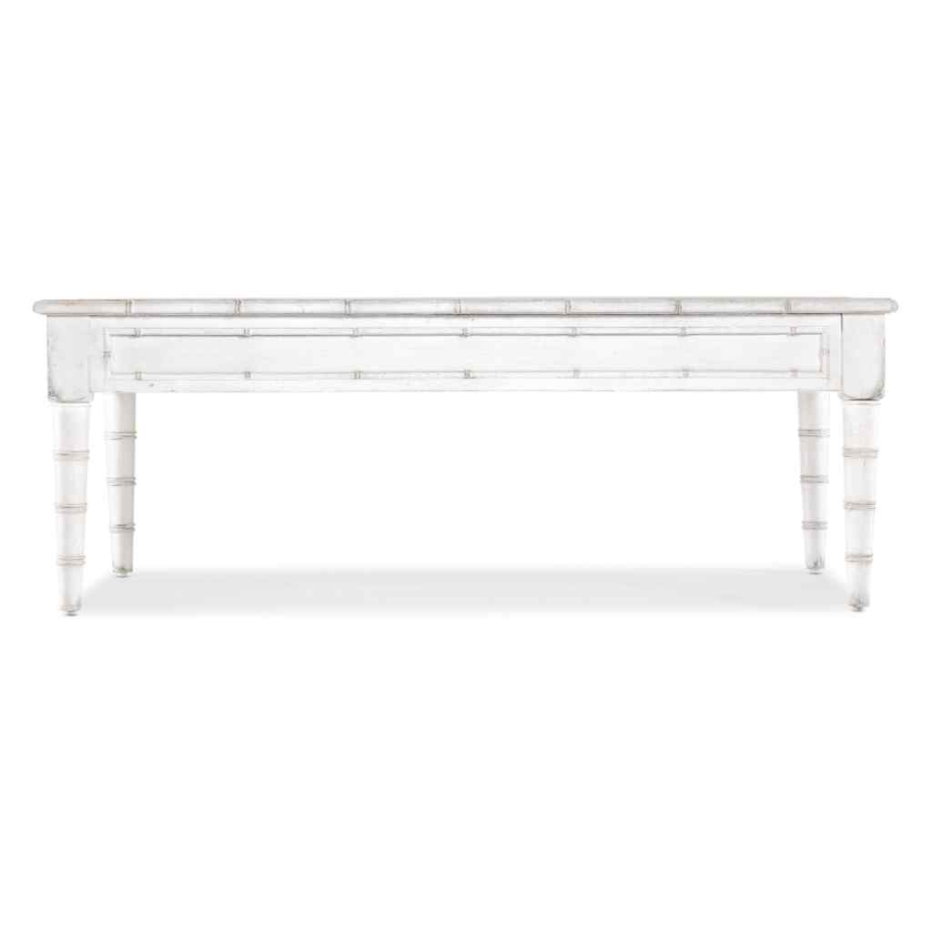 Charleston Rectangle Cocktail Table - III White