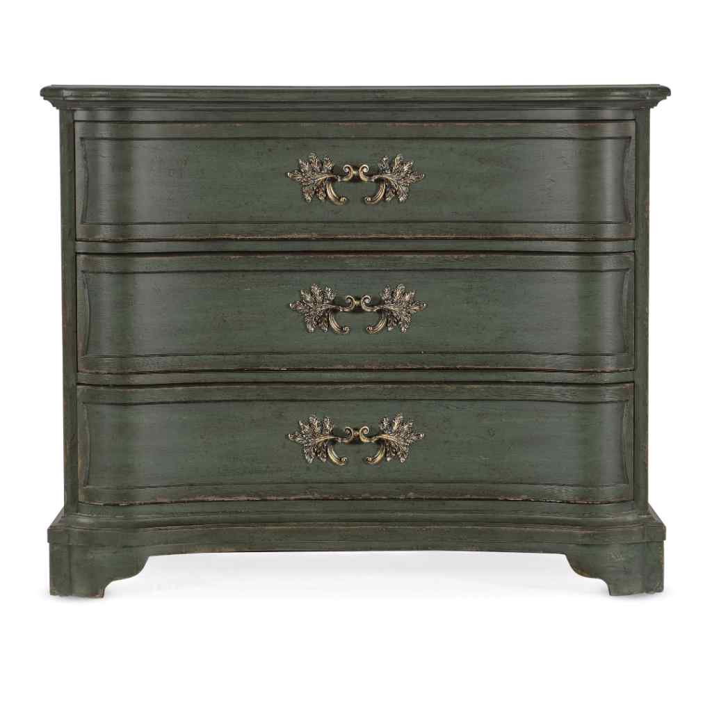 Charleston Three-Drawer Accent Chest - VII Dark Green