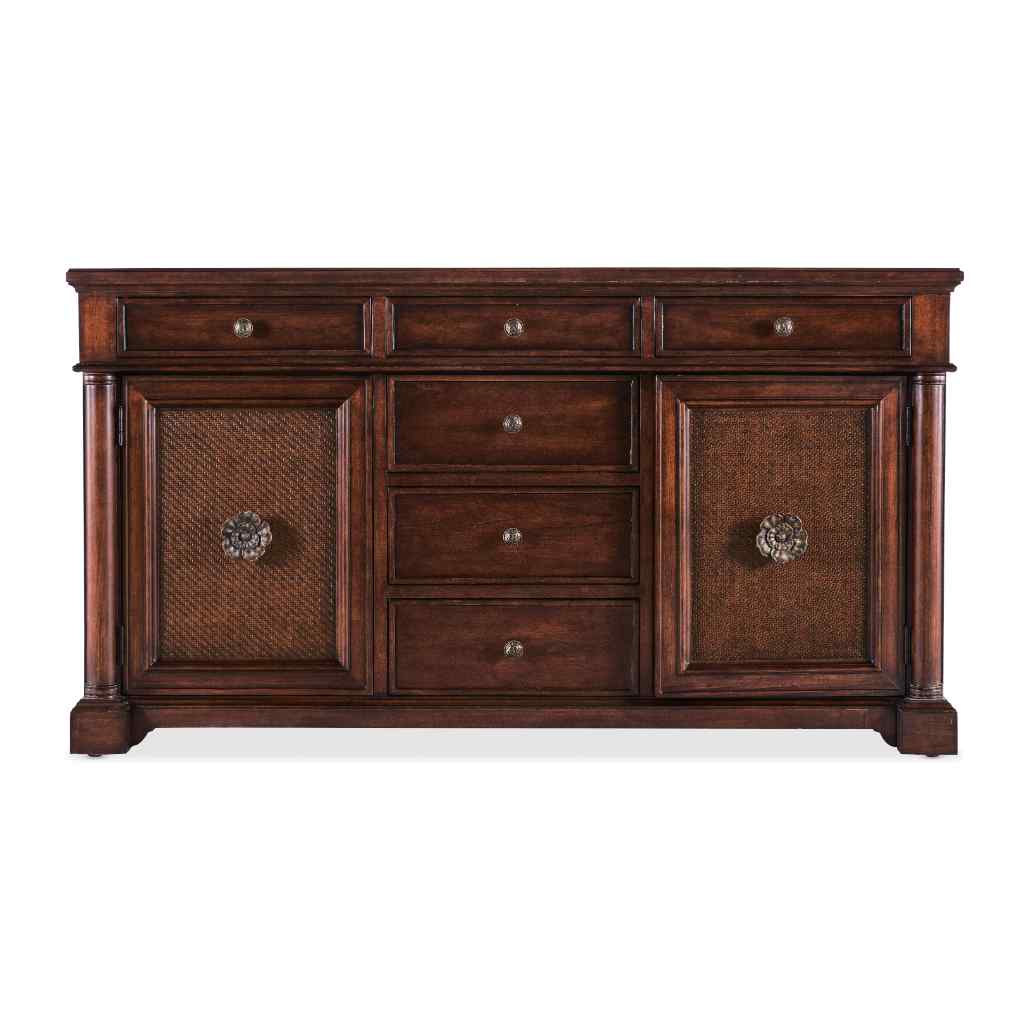 Charleston Two Door-Six Drawer Buffet Brown