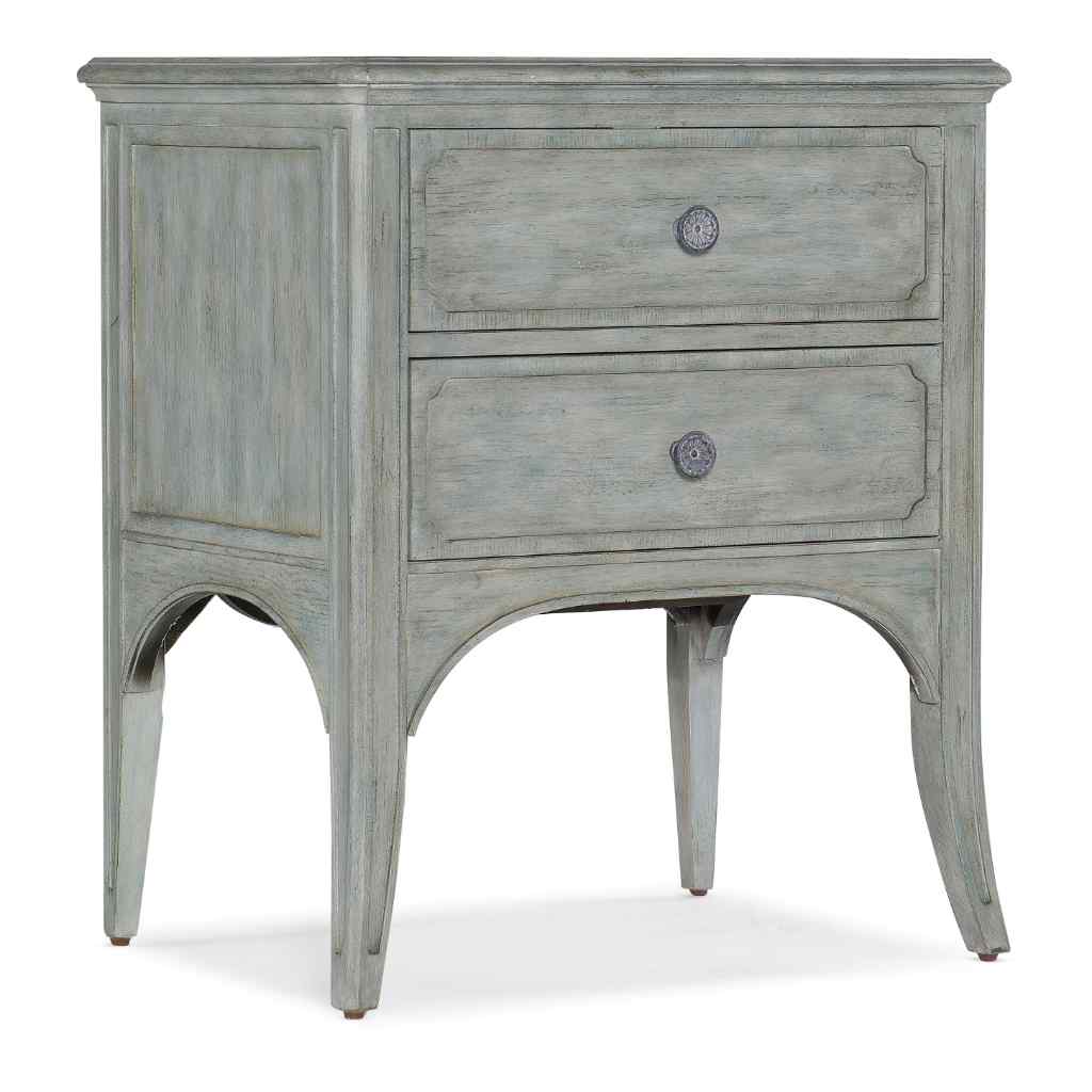 Charleston Two-Drawer Accent Table Blue