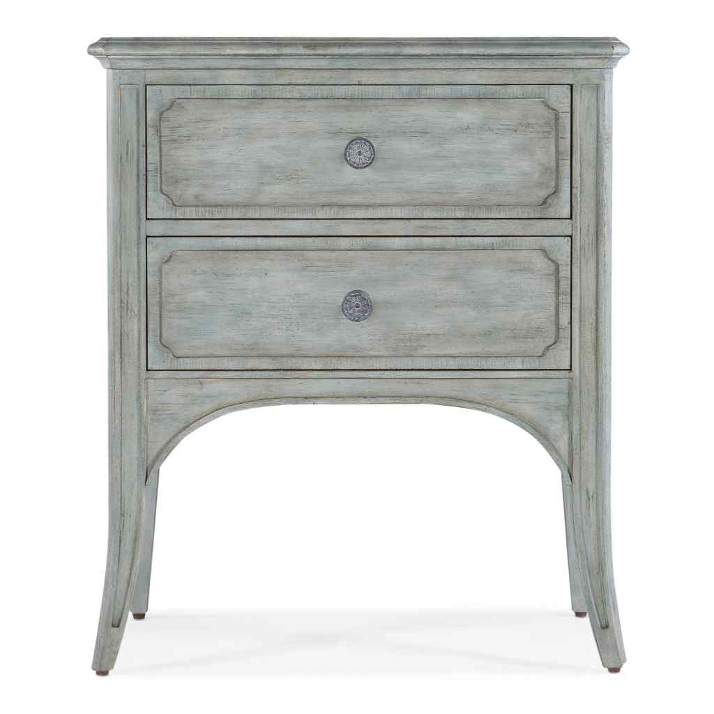 Charleston Two-Drawer Accent Table Blue