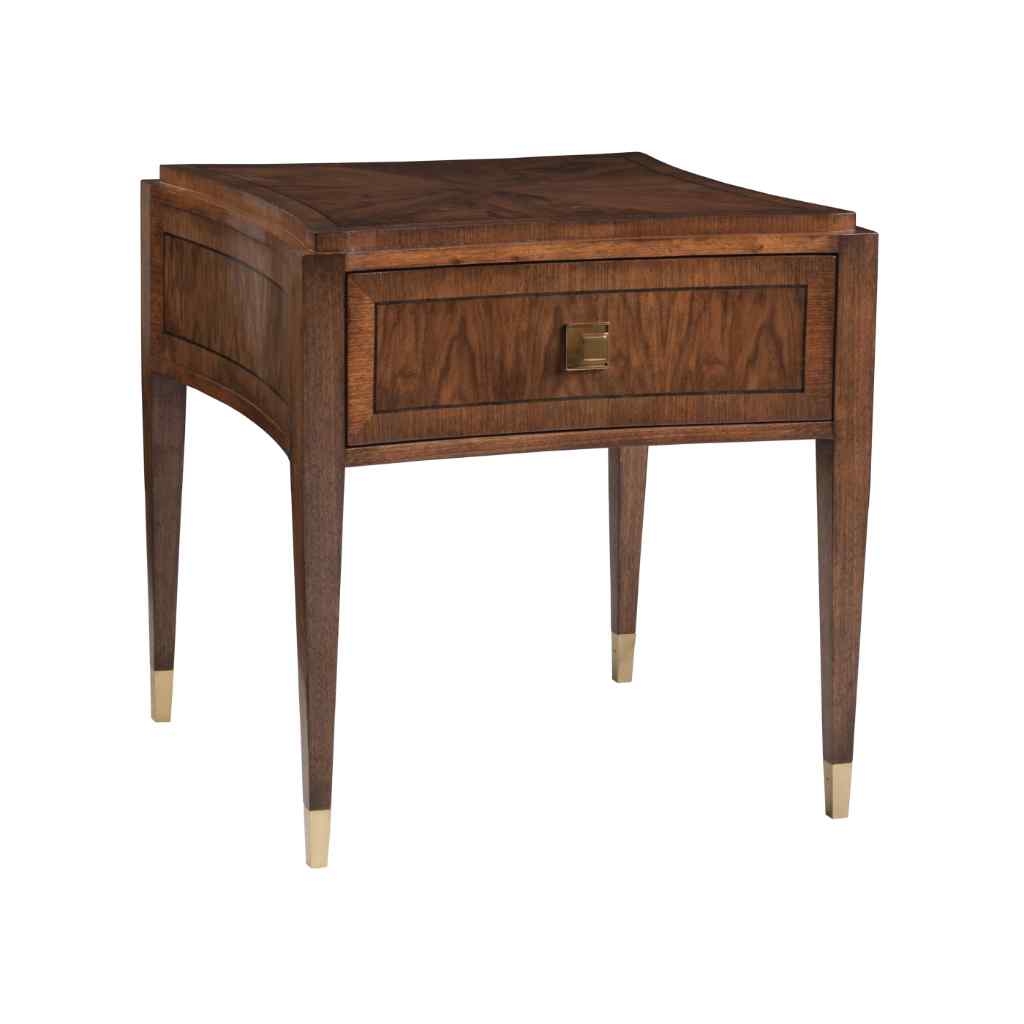 Chiavari Square End Table Brown