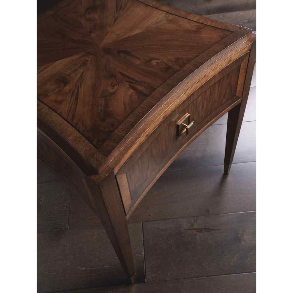 Chiavari Square End Table Brown