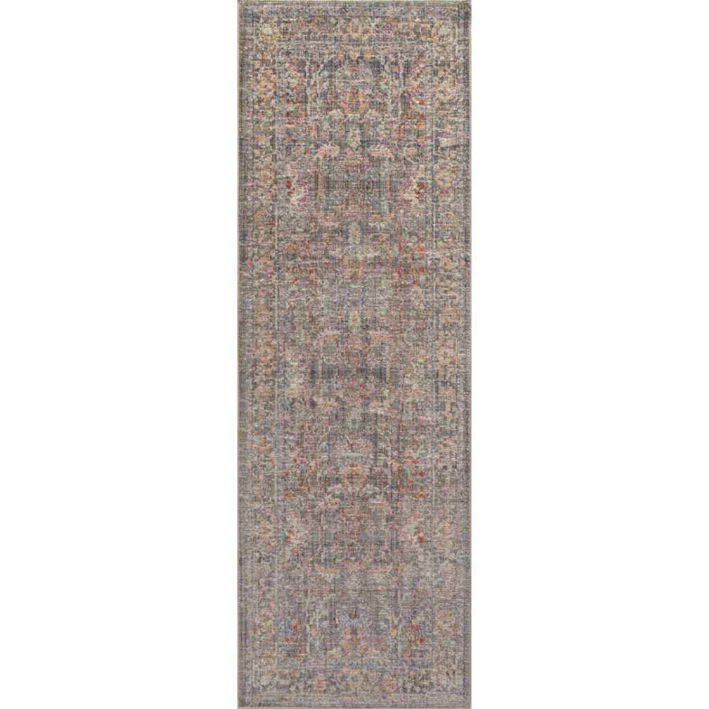 Chris Loves Julia x Loloi Rosemarie Collection Stone / Multi Rug ROE-01 Stone / Multi / 2'-7" x 10'-0"