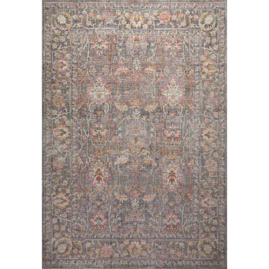 Chris Loves Julia x Loloi Rosemarie Collection Stone / Multi Rug ROE-01 Stone / Multi / 10'-0" x 14'-0"