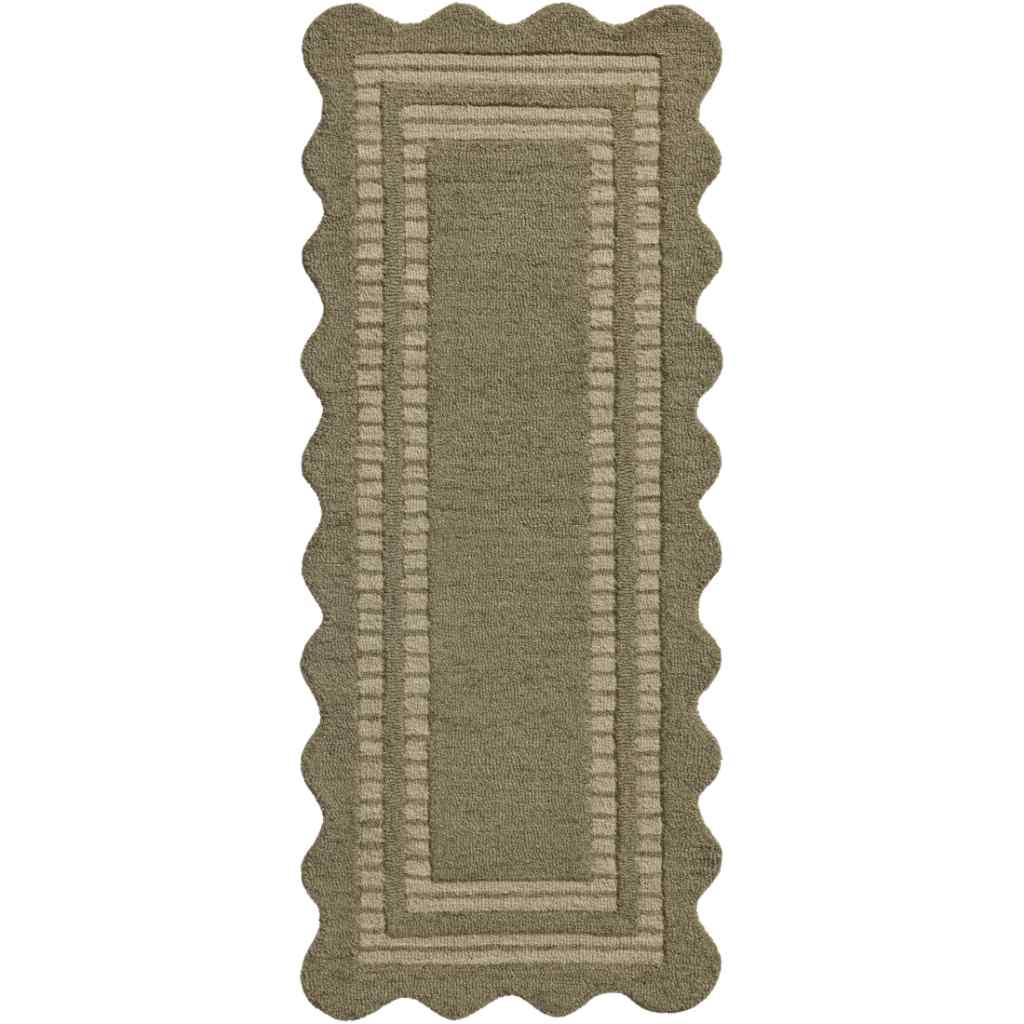 Chris Loves Julia x Loloi Scottie Collection Olive / Pebble Rug SCO-01 Olive / Pebble / 2'-3" x 3'-9"