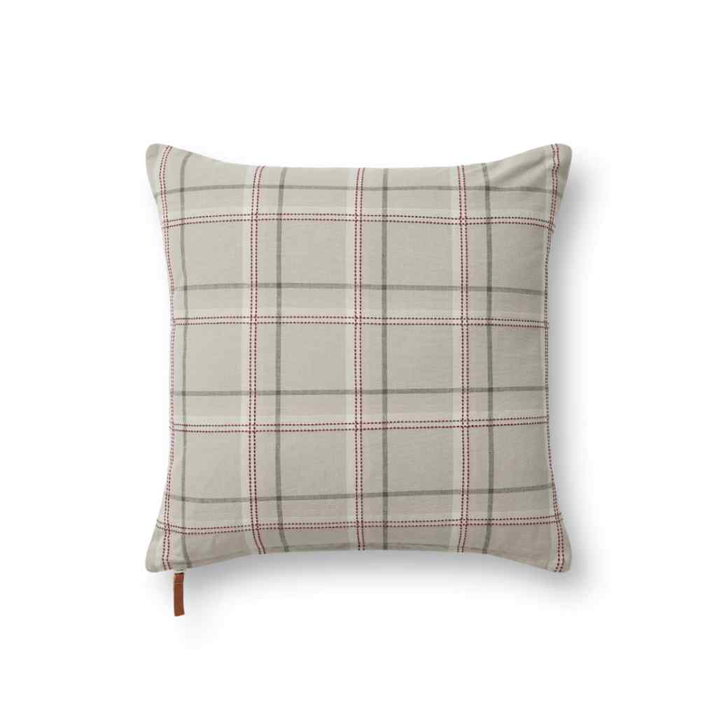 Chris Loves Julia x Loloi Teddy Collection Beige / Multi Pillow PCJ0009 Beige / Multi / 18" x 18" Cover Only