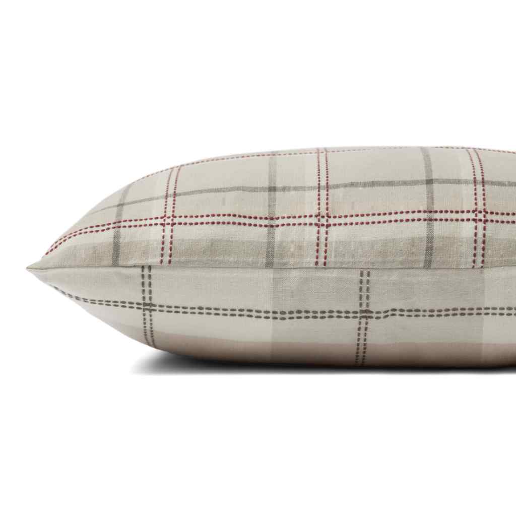Chris Loves Julia x Loloi Teddy Collection Beige / Multi Pillow PCJ0009 Beige / Multi / 18" x 18" Cover Only