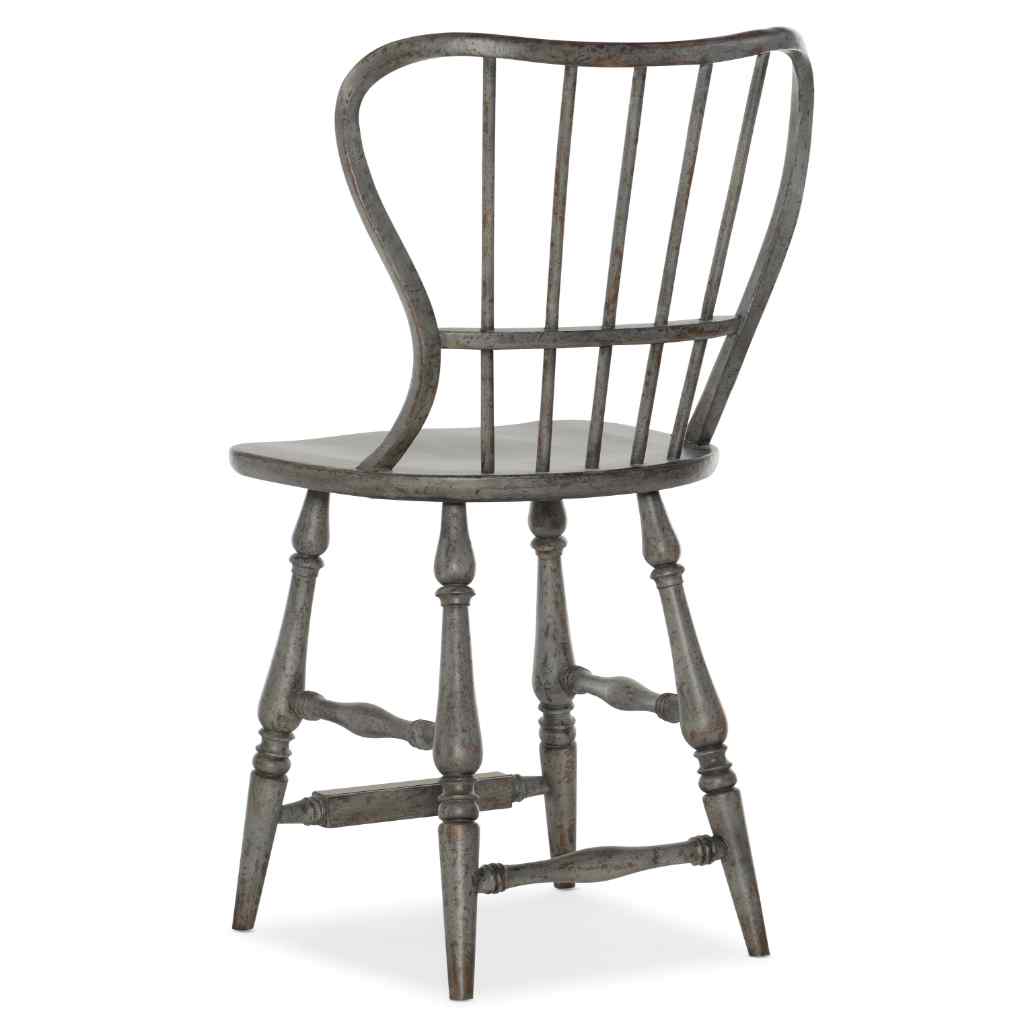 Ciao Bella Spindle Back Counter Stool-Speckled Gray Gray