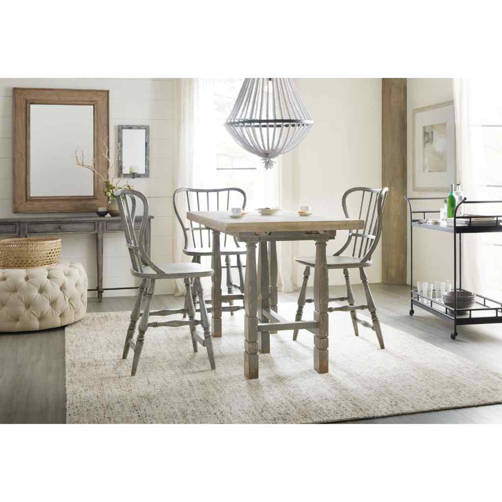 Ciao Bella Spindle Back Counter Stool-Speckled Gray Gray