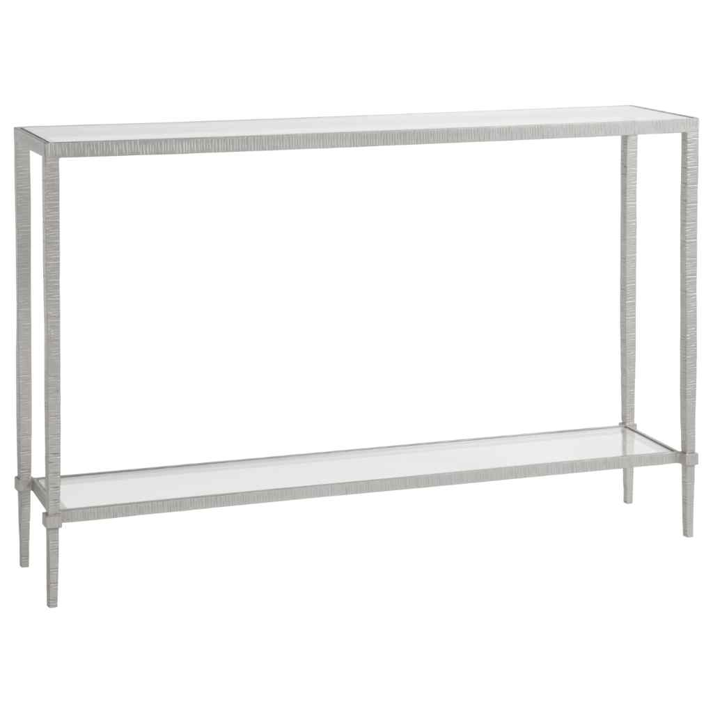 Claret Console - Metal Designs Silver Leaf