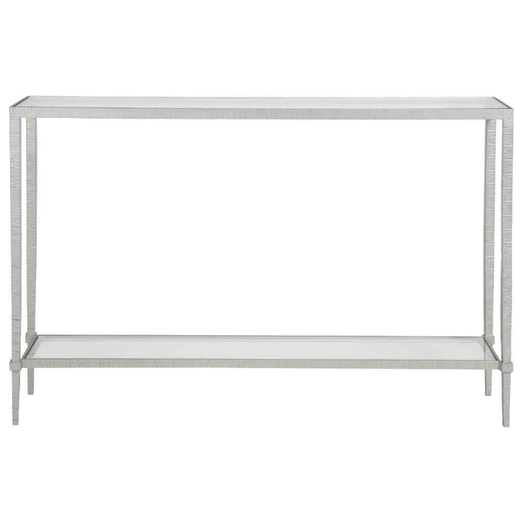 Claret Console - Metal Designs Silver Leaf