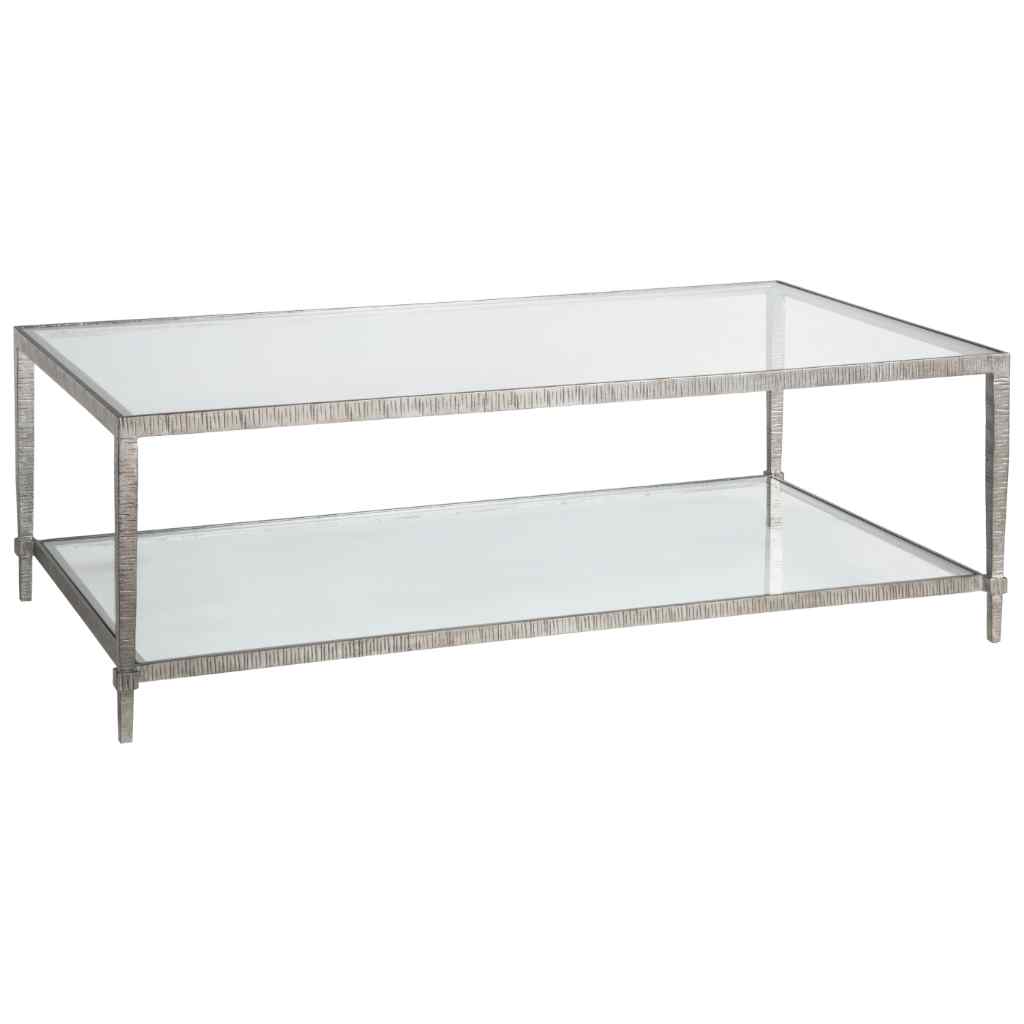 Claret Rectangular Cocktail Table - Metal Designs Silver