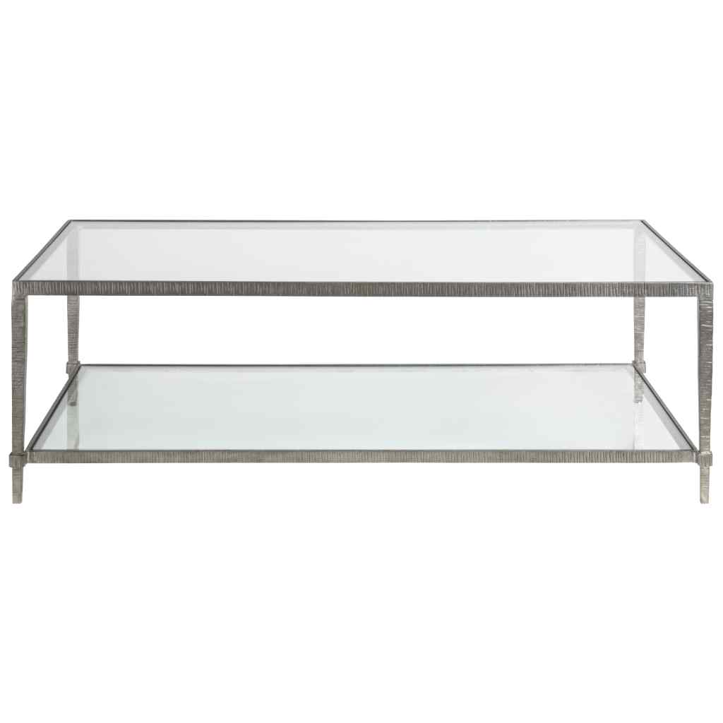 Claret Rectangular Cocktail Table - Metal Designs Silver