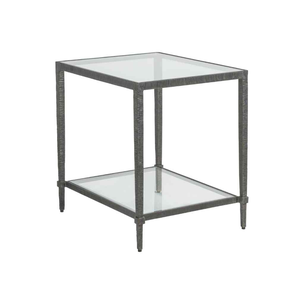 Claret Rectangular End Table - Metal Designs St Laurent