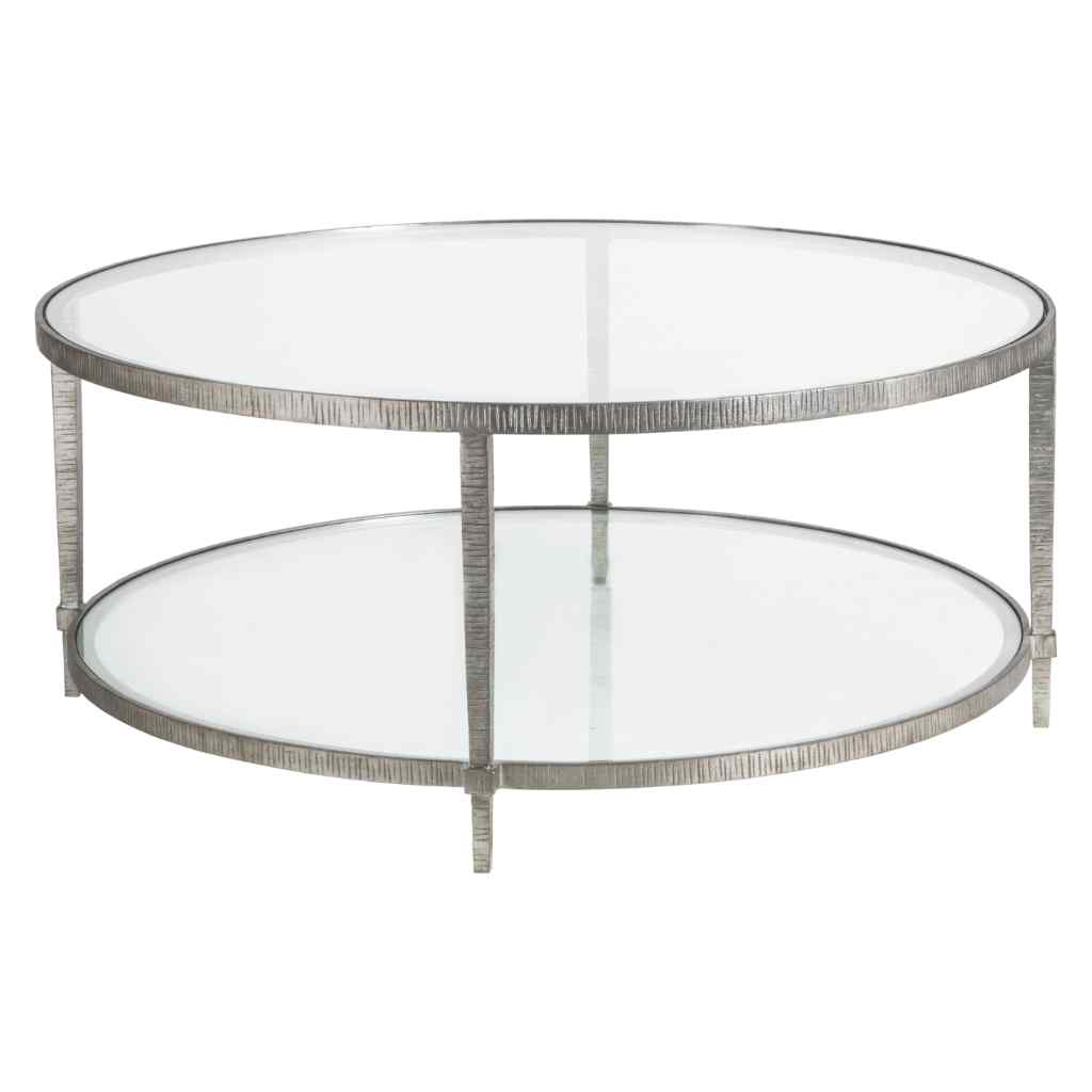 Claret Round Cocktail Table - Metal Designs Silver