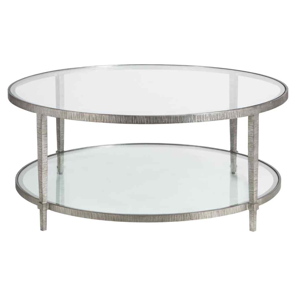 Claret Round Cocktail Table - Metal Designs Silver