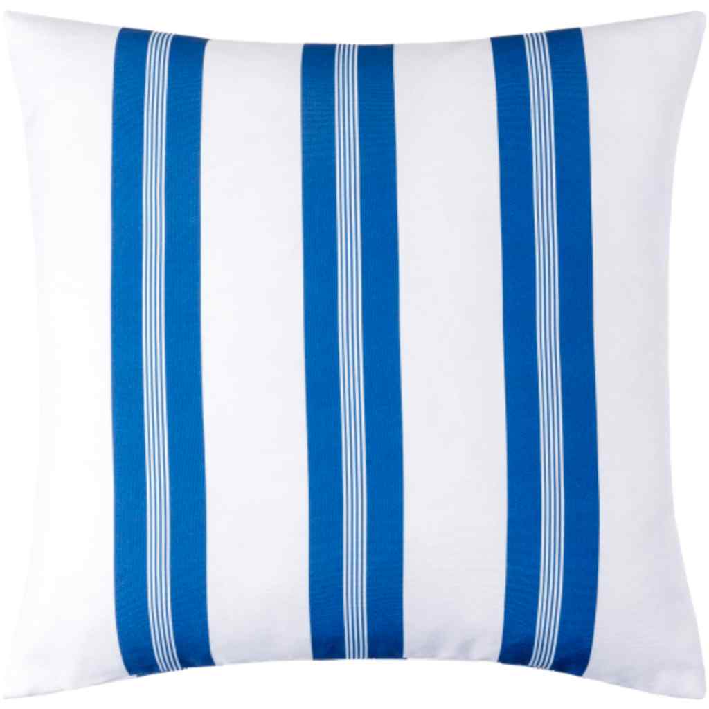 Classic Stripe CST-002 Pillow Dark Blue / 18"H x 18"W Cover Only