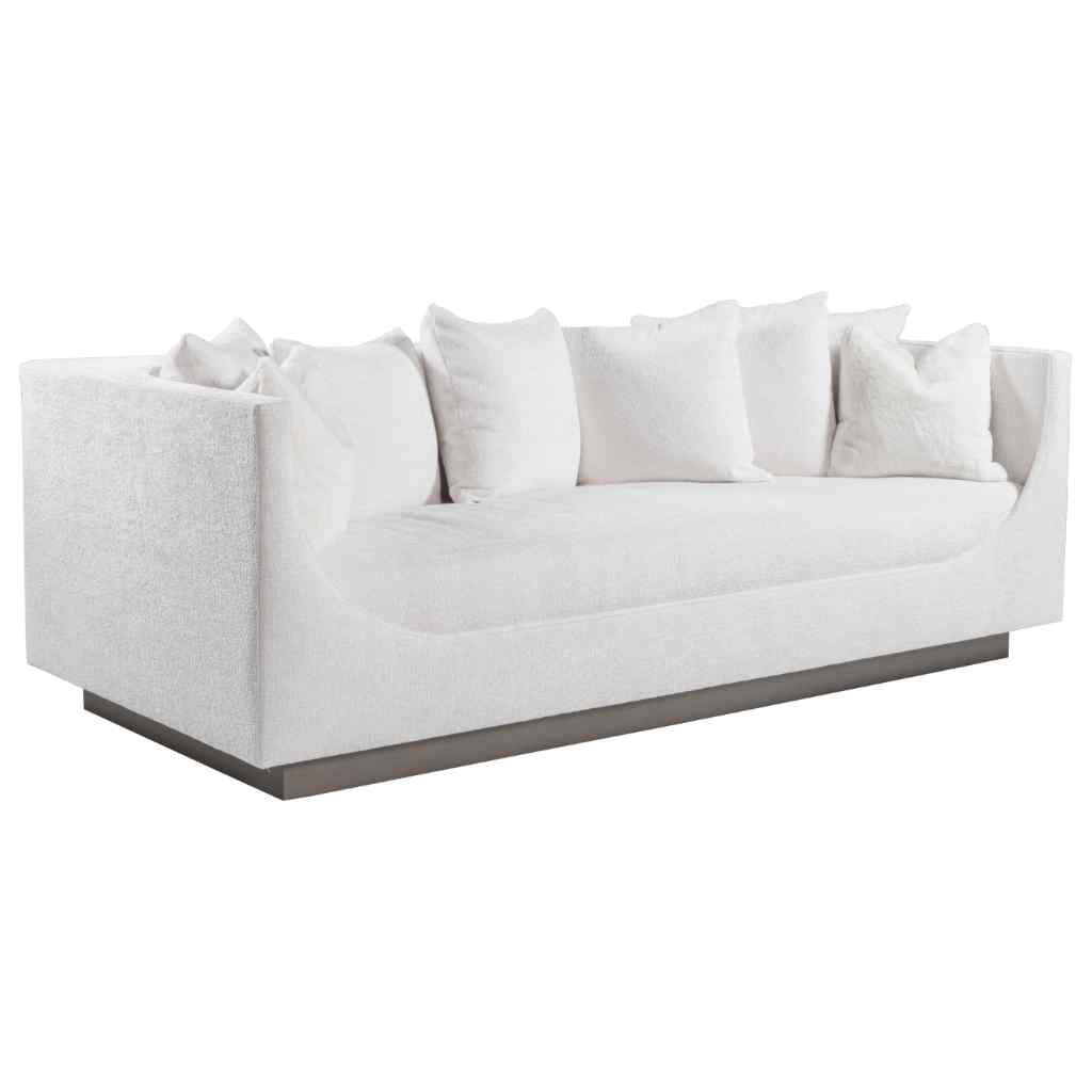 Claudette Bench Seat Sofa - Artistica Upholstery Driftwood