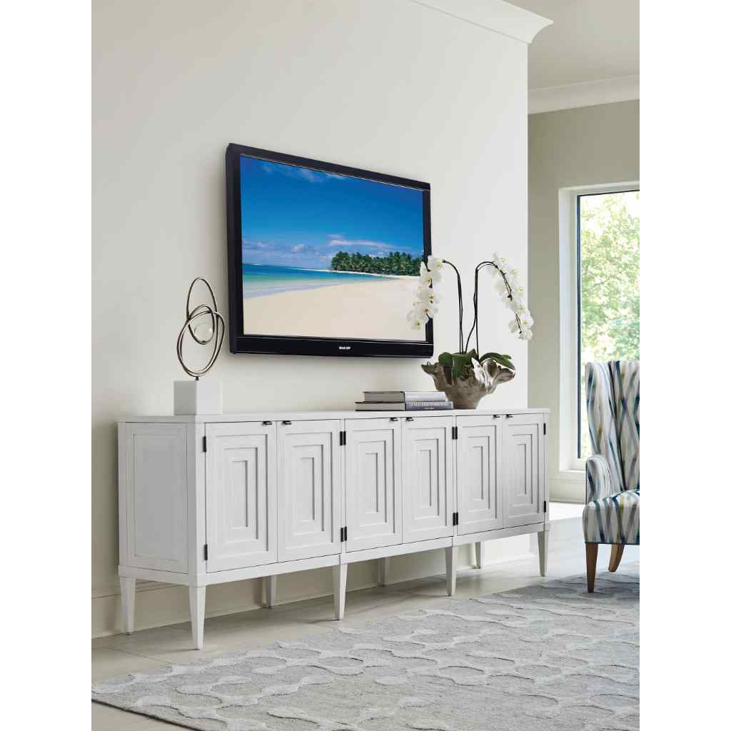 Clearwater Long Media Console Brown