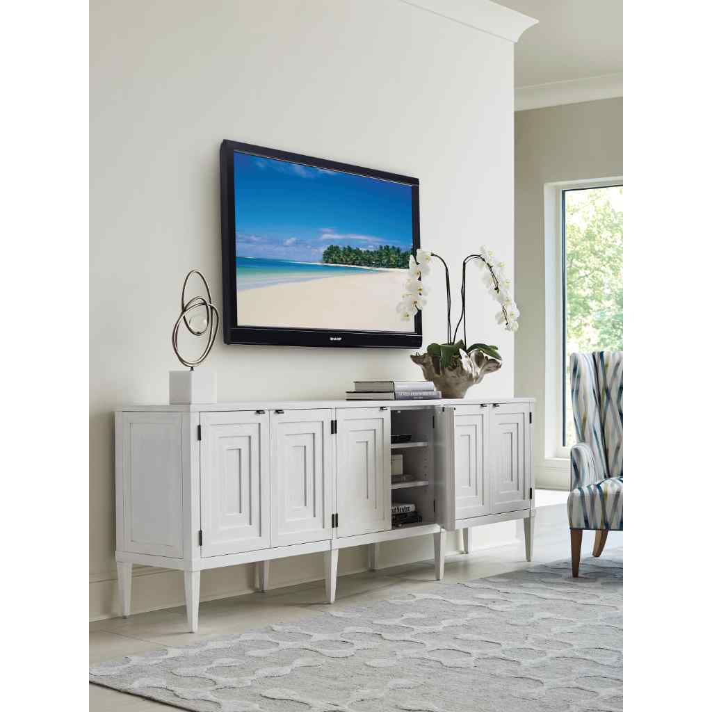 Clearwater Long Media Console Brown