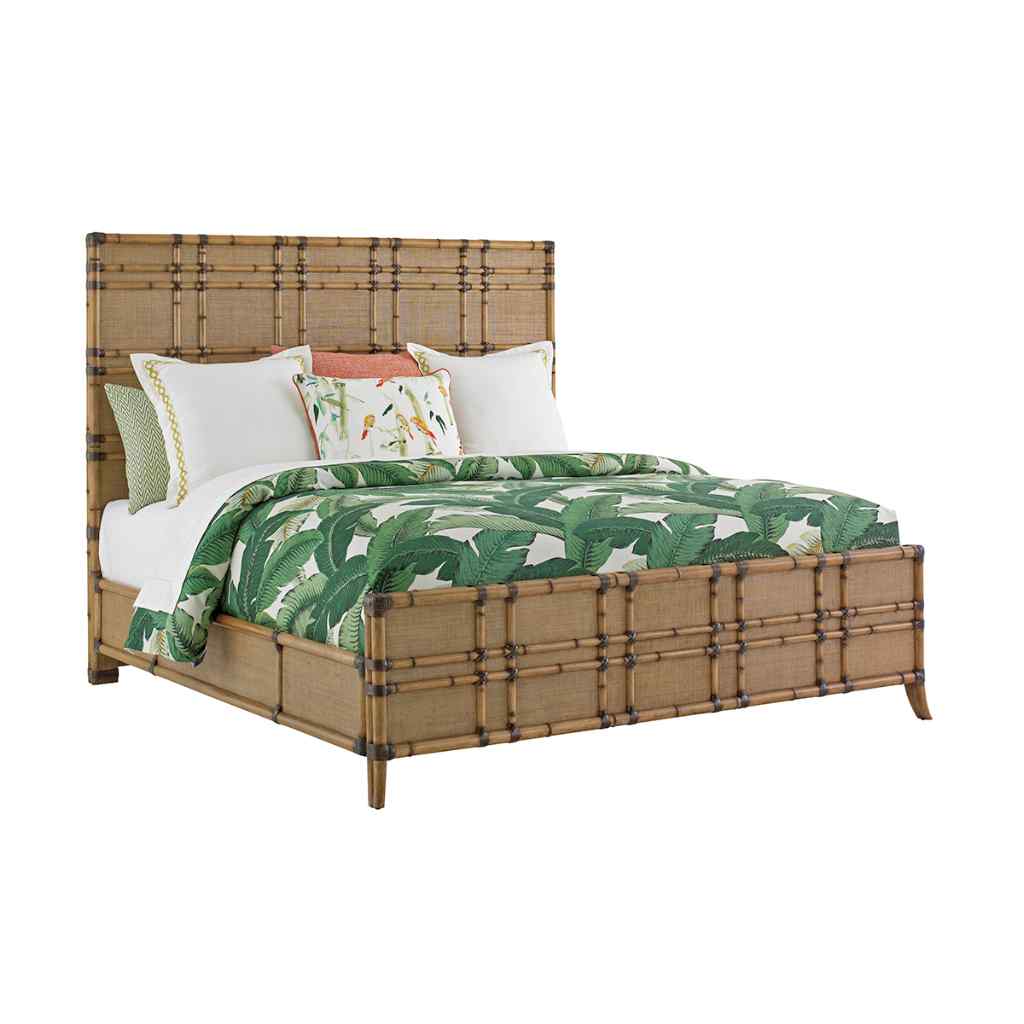 Coco Bay Panel Bed King / Brown