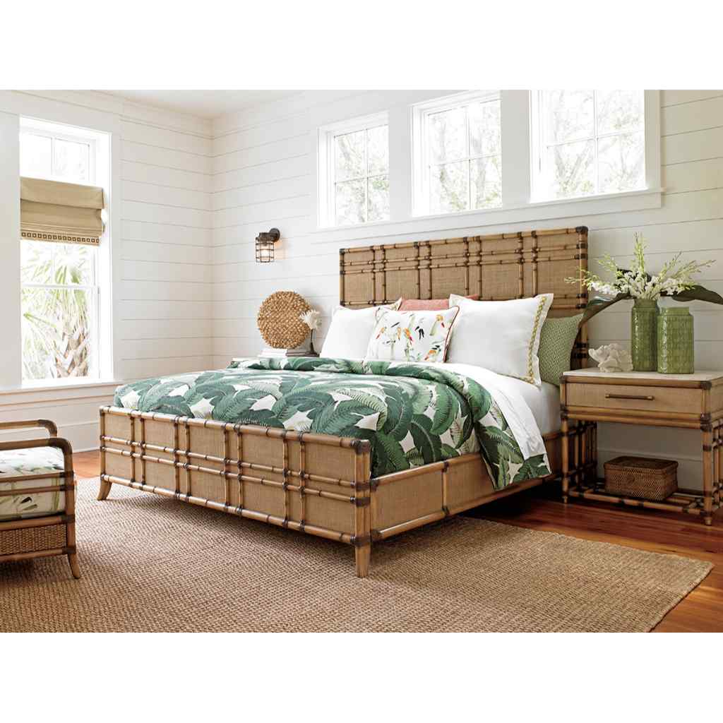 Coco Bay Panel Bed King / Brown