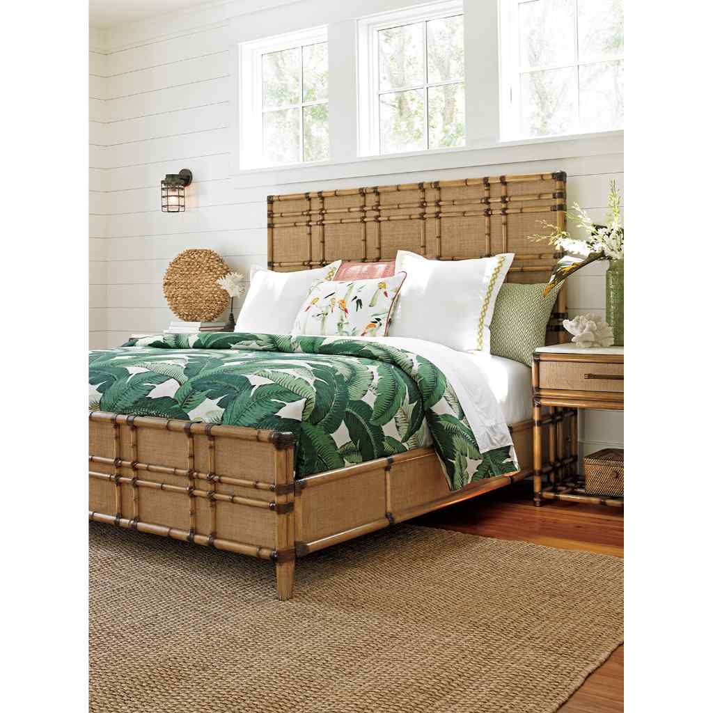 Coco Bay Panel Bed King / Brown