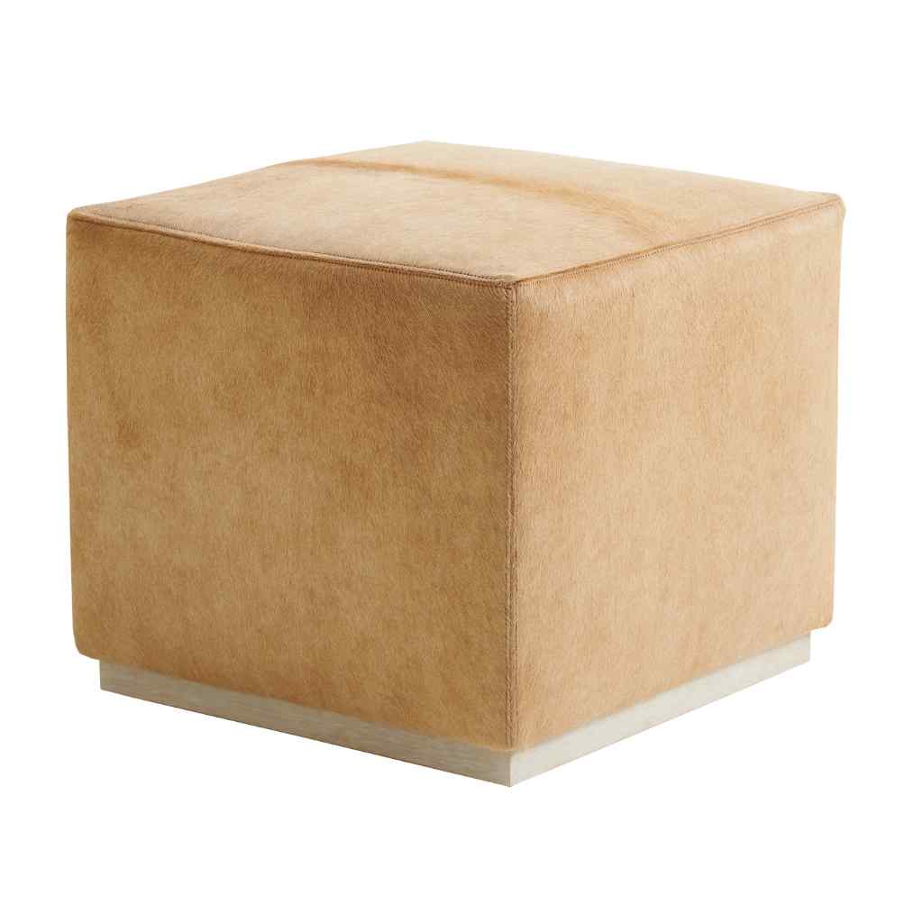 Colby Leather Ottoman - Barclay Butera Upholstery Portola