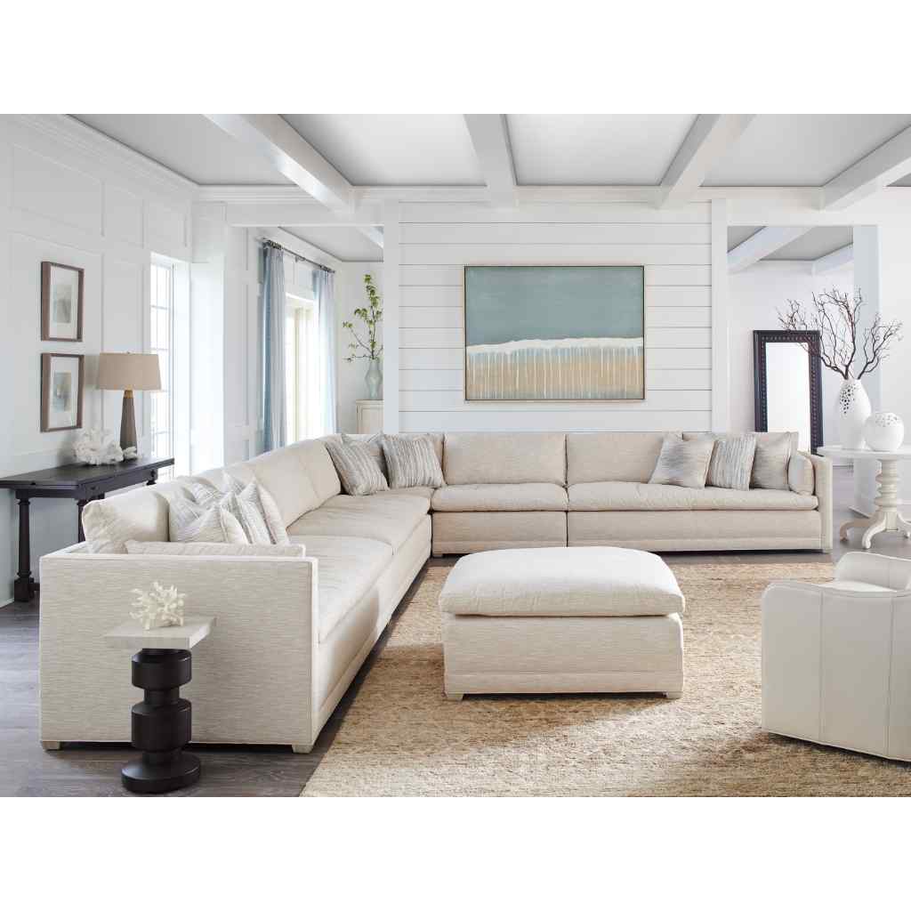 Colony Ottoman - Barclay Butera Upholstery Shell with Pattern