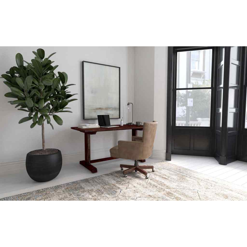 Commerce and Market Beam Desk Brown