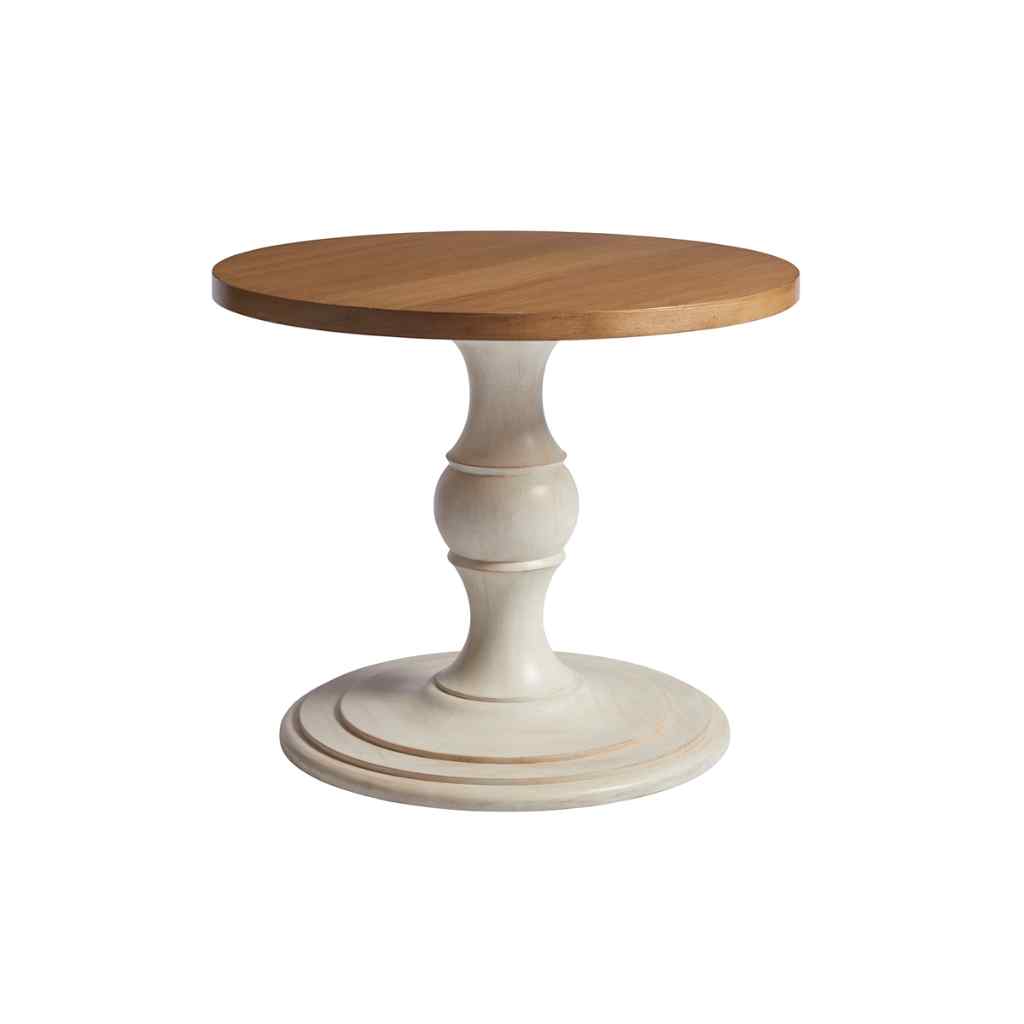 Corona Del Mar Center Table - Newport 36 inch / Brown and White