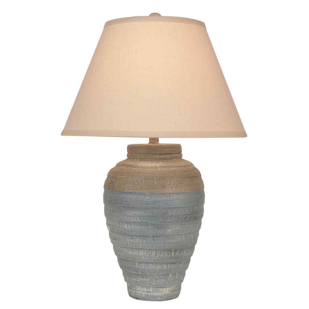 Cottaged Seamist-Shoreline Tan Small Pottery Table Lamp Cottaged Seamist/ Shoreline Tan