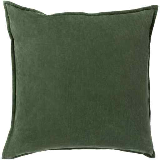 Cotton Velvet Cv-008 Pillow Cover 13"H x 19"W / Green