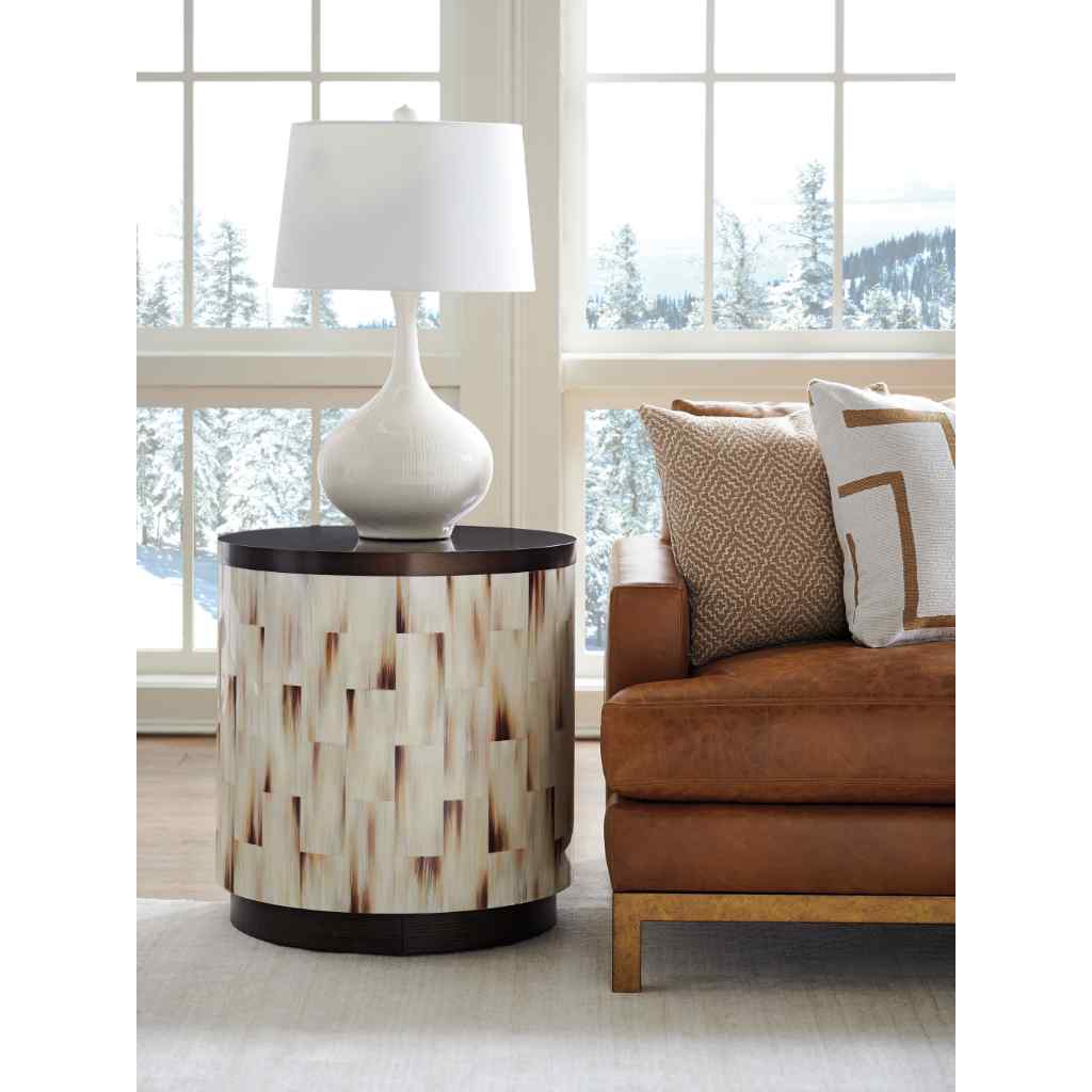 Crescent Commode End Table Brown
