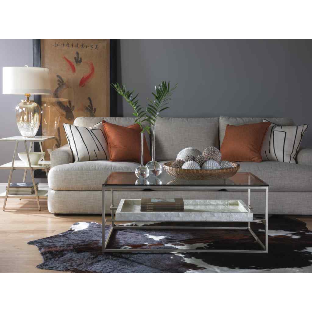 Cumulus Capiz Triangular Tier Table Brown