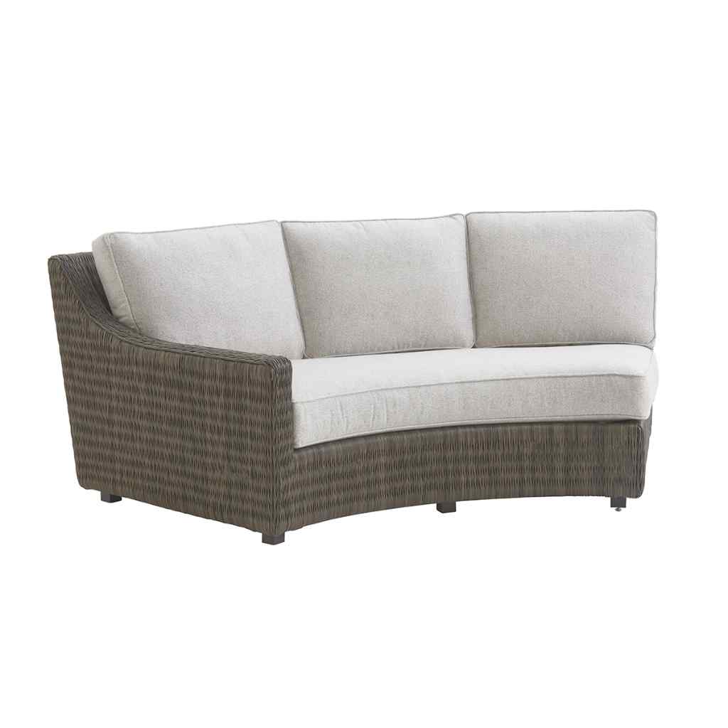 Curved Sectional Armless Sofa - Cypress Point Ocean Terrace Left / Driftwood