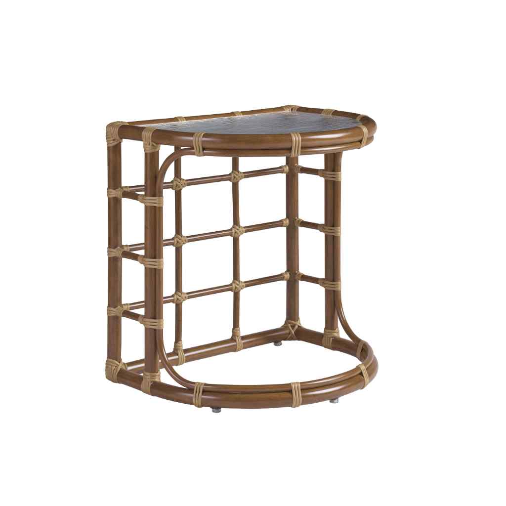 Demilune End Table - Sandpiper Bay Brown