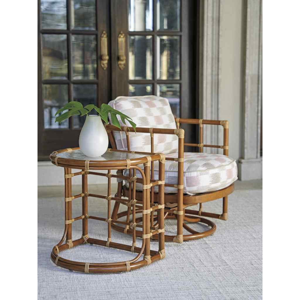 Demilune End Table - Sandpiper Bay Brown