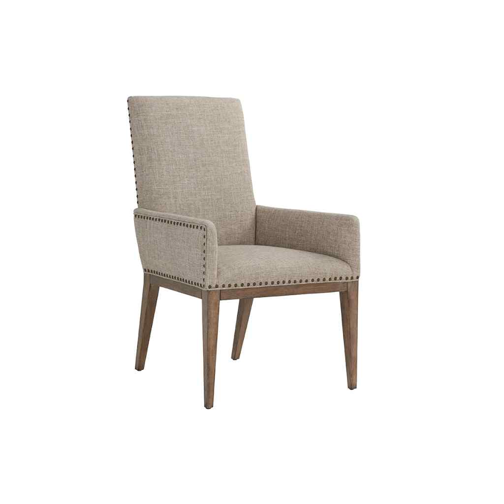 Devereaux Upholstered Arm Chair Hatteras Gray