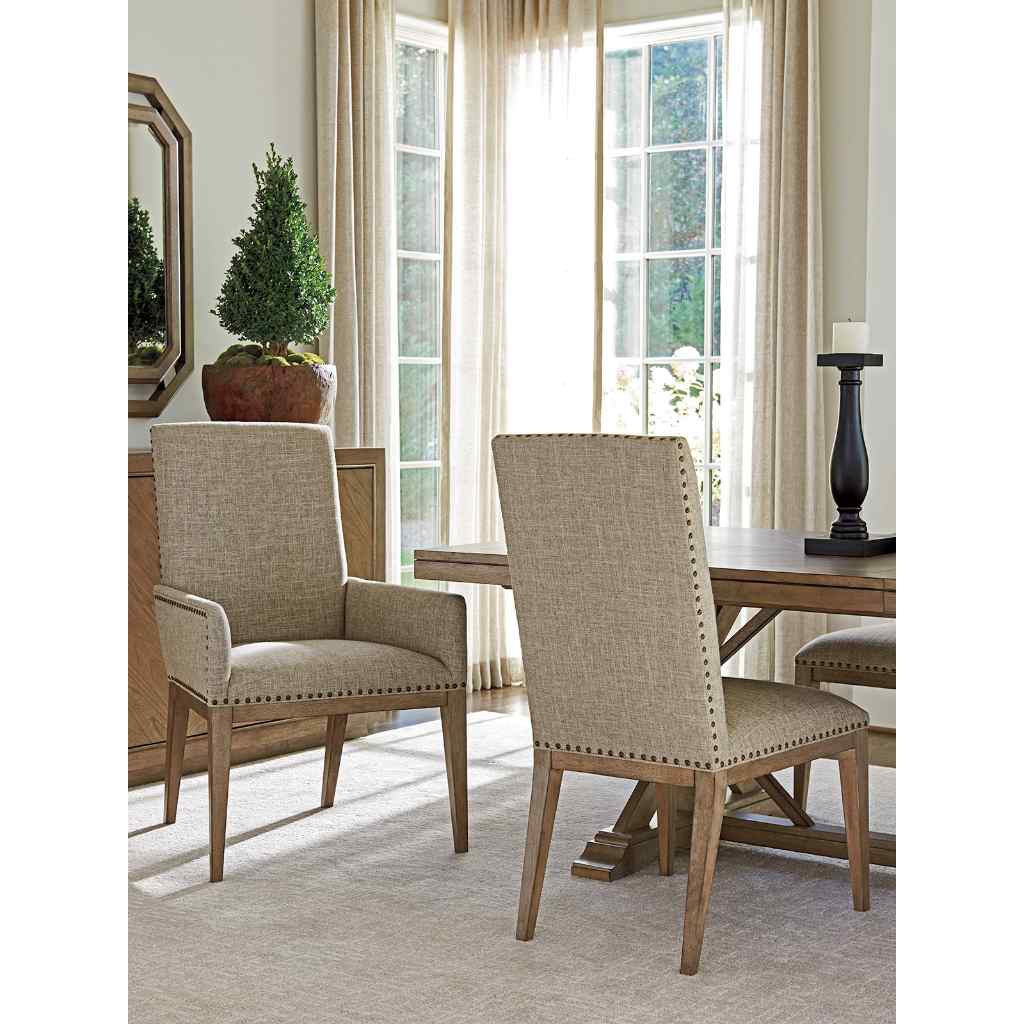 Devereaux Upholstered Arm Chair Hatteras Gray