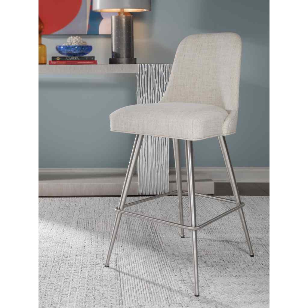 Dinah Swivel Barstool Misty Gray