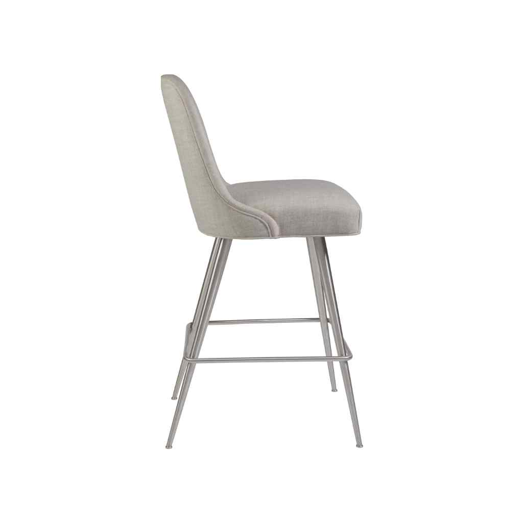 Dinah Swivel Barstool Misty Gray