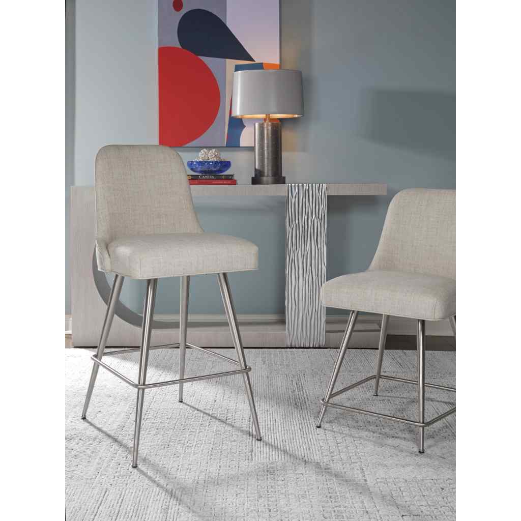 Dinah Swivel Counter Stool Misty Gray